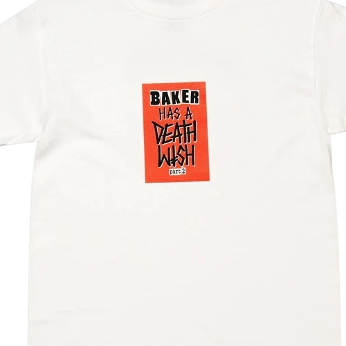 Baker Has A Deathwish Part 2 White T-Shirt [Size: M]