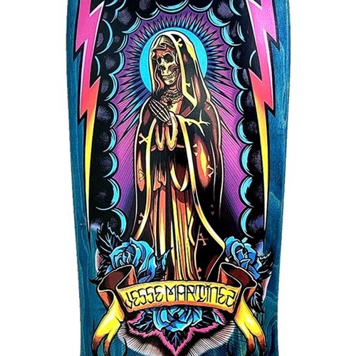 Dogtown Guadalupe Handshake Jesse Martinez 1987 Dark Blue 10.0 Skateboard Deck