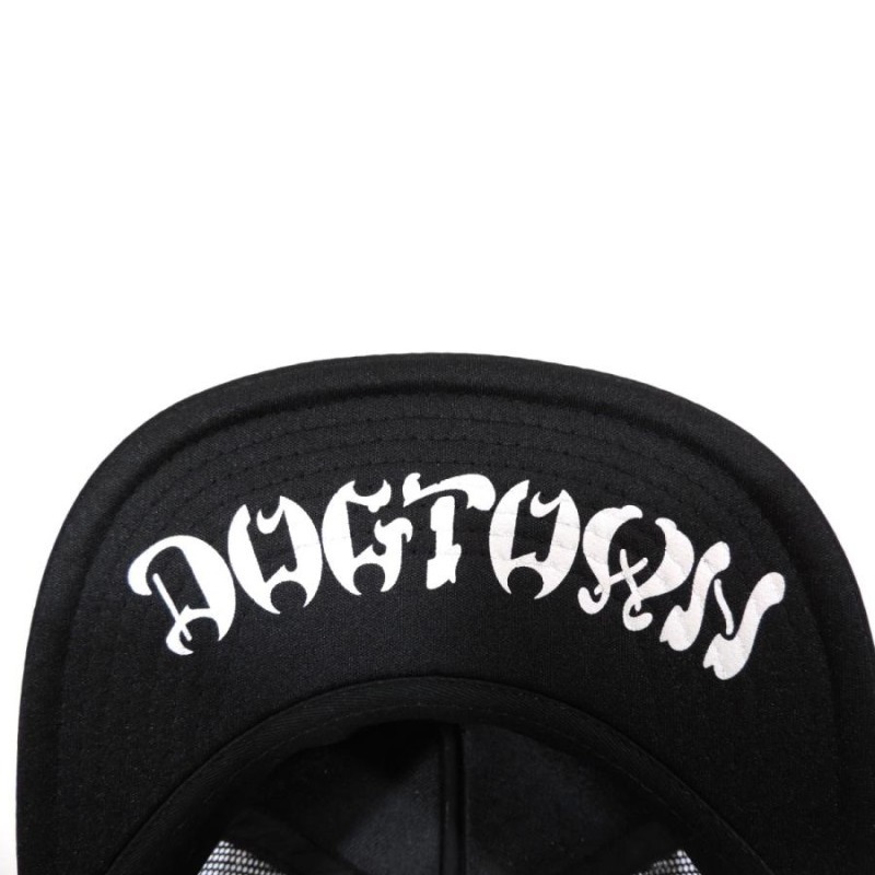 Dogtown Cross Letters Black Mesh Hat