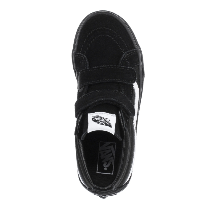 Vans Sk8 Mid Reissue V Black Black Kids Shoes [Size: US 1]