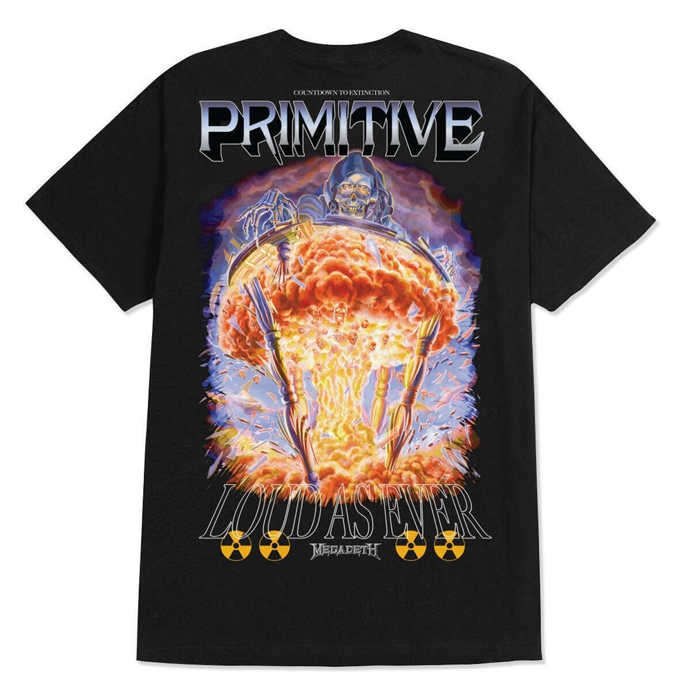 Primitive X Megadeth Time Black T-Shirt [Size: XL]