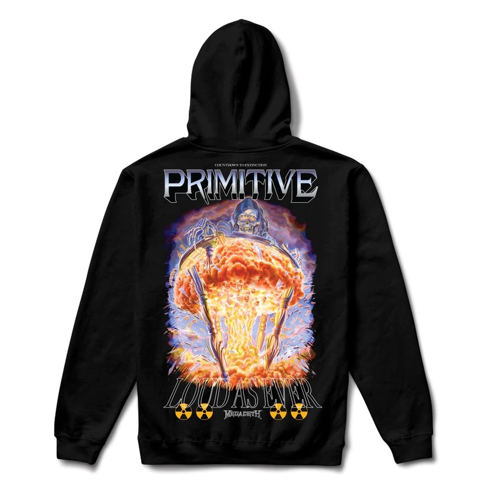 Primitive X Megadeth Time Black Hoodie [Size: S]