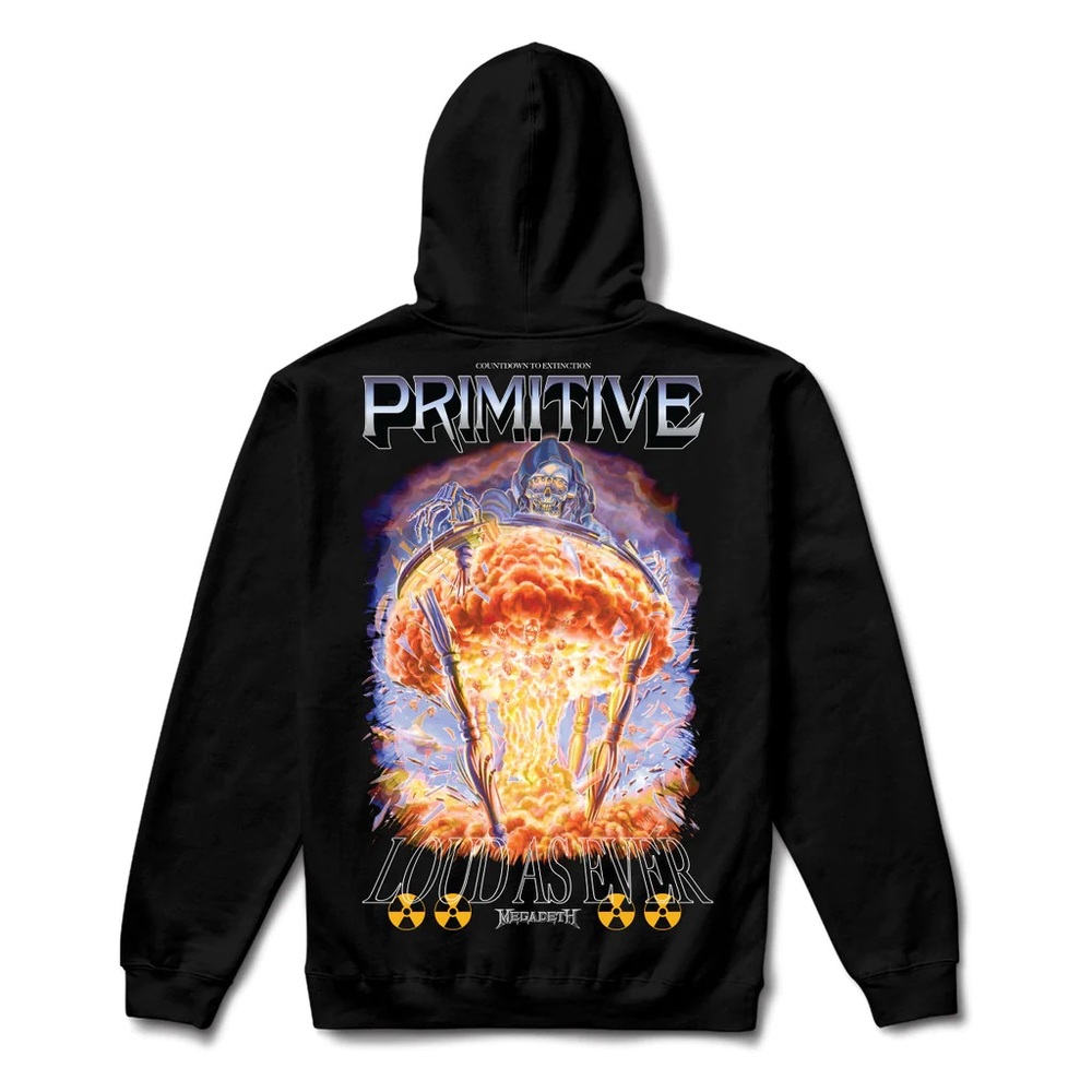 Primitive X Megadeth Time Black Hoodie [Size: L]