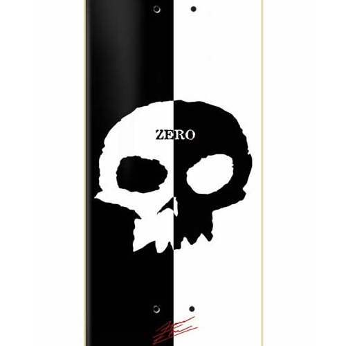 Zero Split Single Skull Forrest Edwards 8.25 Skateboard Deck