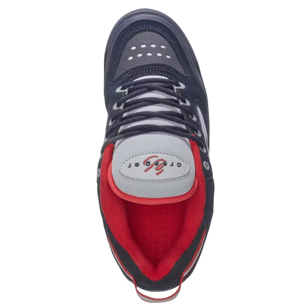 Es Creager Navy Grey Red Mens Skate Shoes [Size: US 9]
