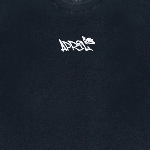 April Sketch Vintage Black T-Shirt [Size: M]