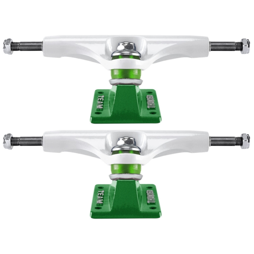 Thunder Gas Giants White Green Set Of 2 Skateboard Trucks [Size: 147]