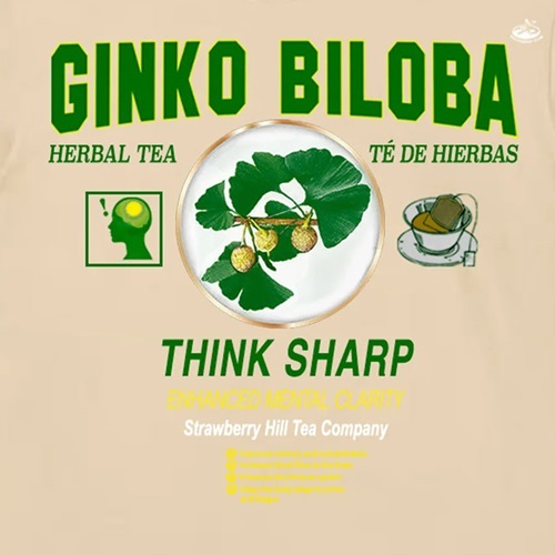 Strawberry Hill Philosophy Club Ginko Biloba Cream T-Shirt [Size: S]