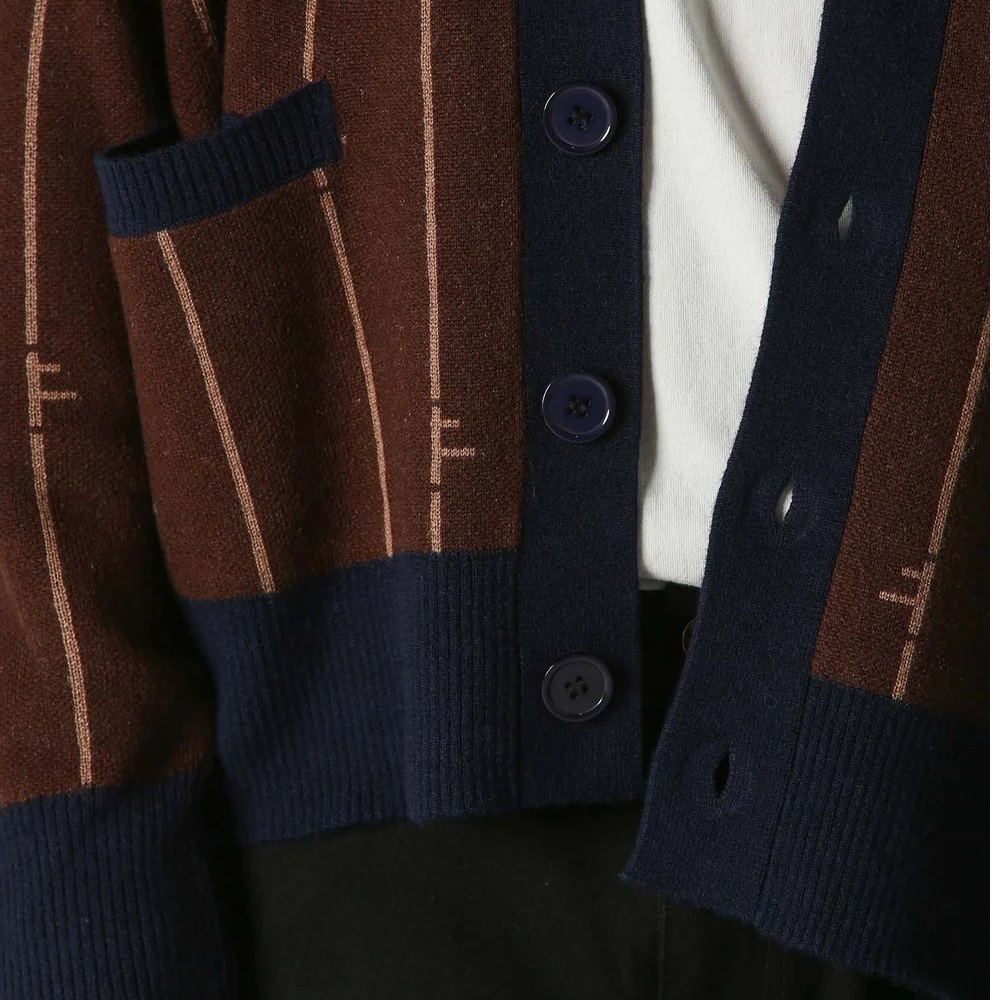 Former CA Fuse Chocolate Navy Cardigan [Size: L]