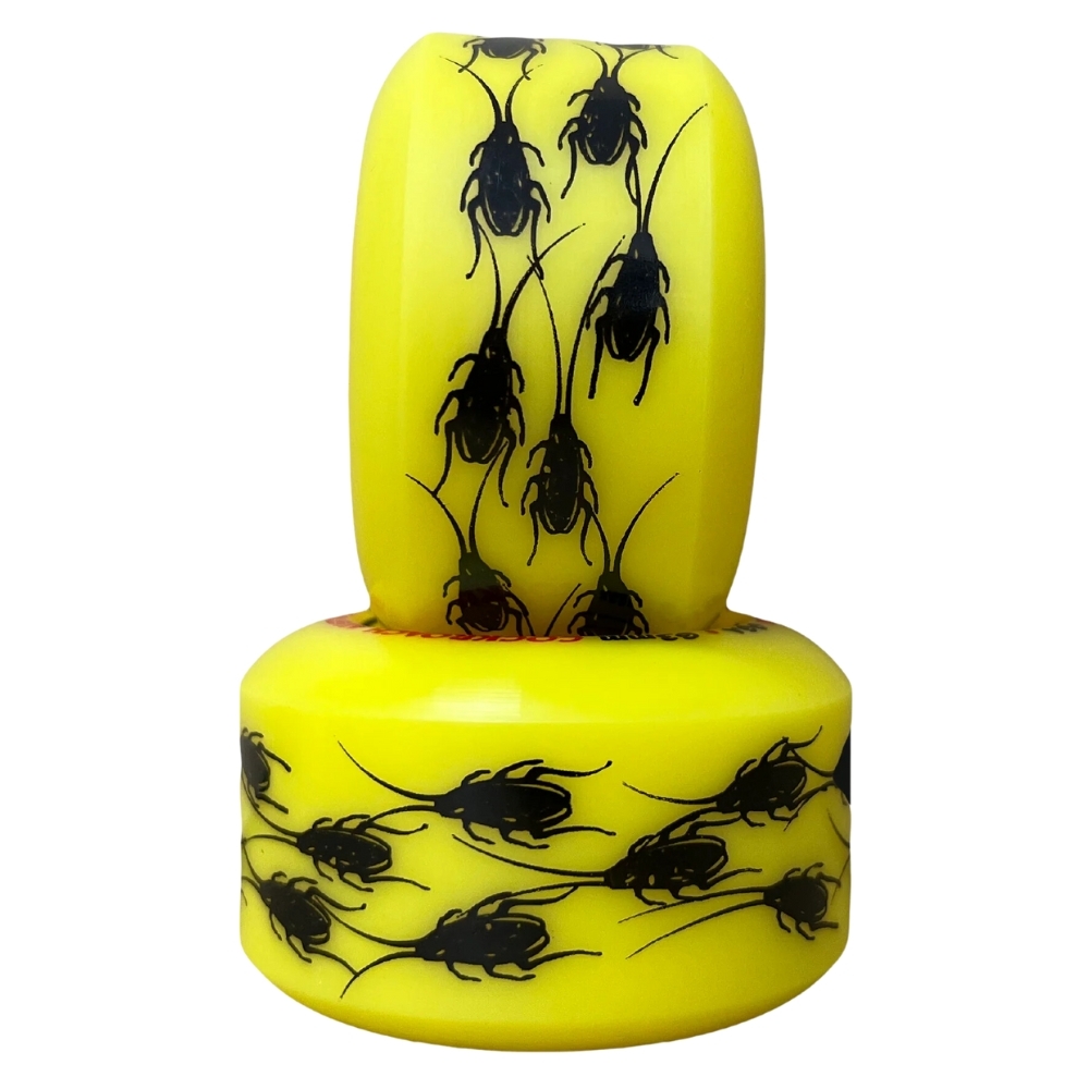 Cockroach Originals Yellow 96A 63mm Skateboard Wheels