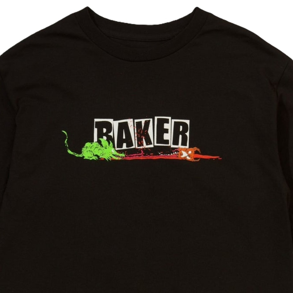 Baker Toxic Rats Black Long Sleeve Shirt [Size: M]