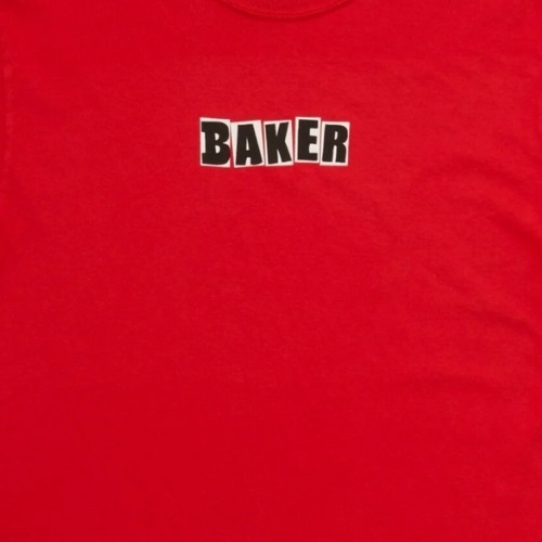 Baker Brand Logo Red Wash T-Shirt [Size: M]