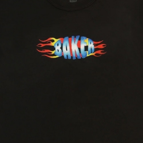Baker Flames Black Wash T-Shirt [Size: M]