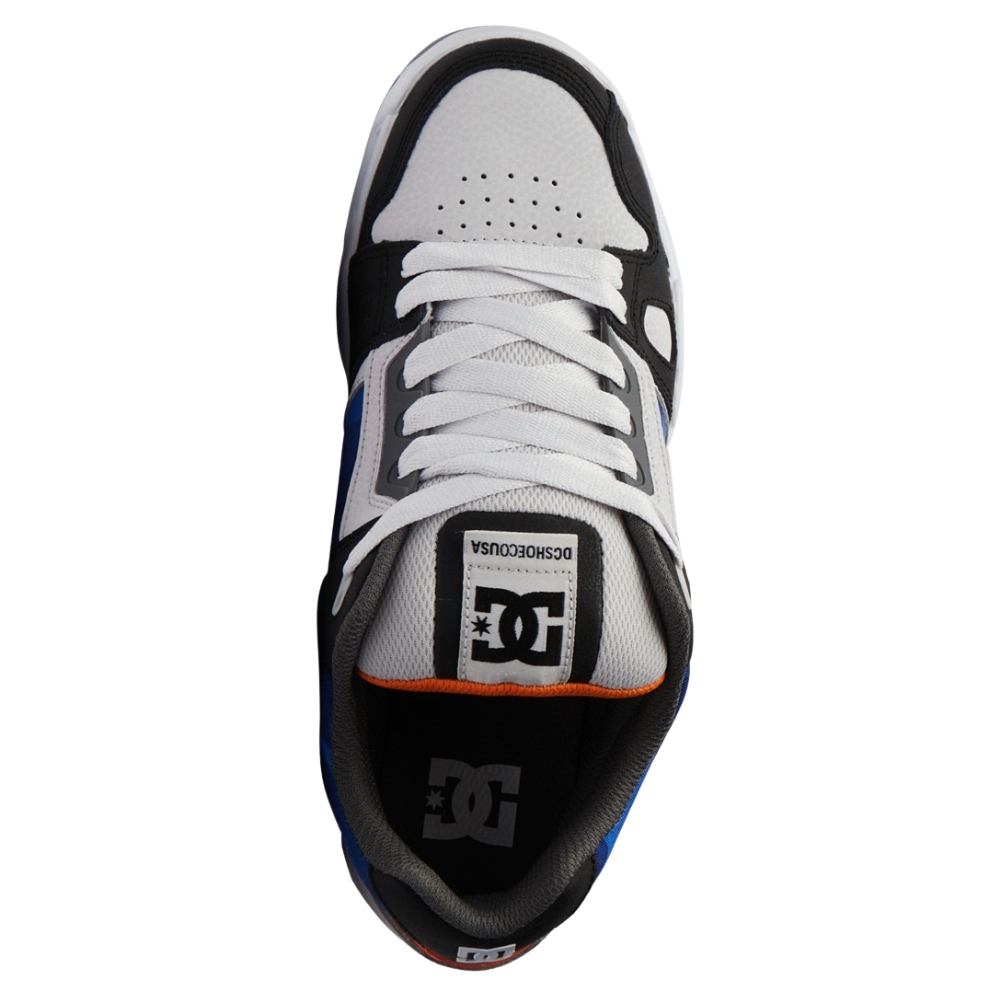 DC Stag White Black Orange Mens Skate Shoes [Size: US 9]