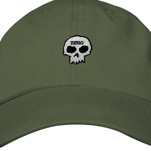 Zero Single Skull Olive Dad Hat