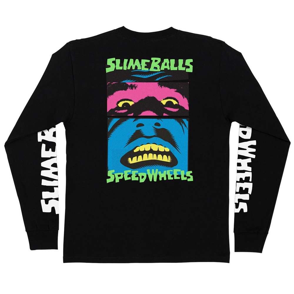 Santa Cruz Slime Balls Speed Freak Black Long Sleeve Shirt [Size: L]