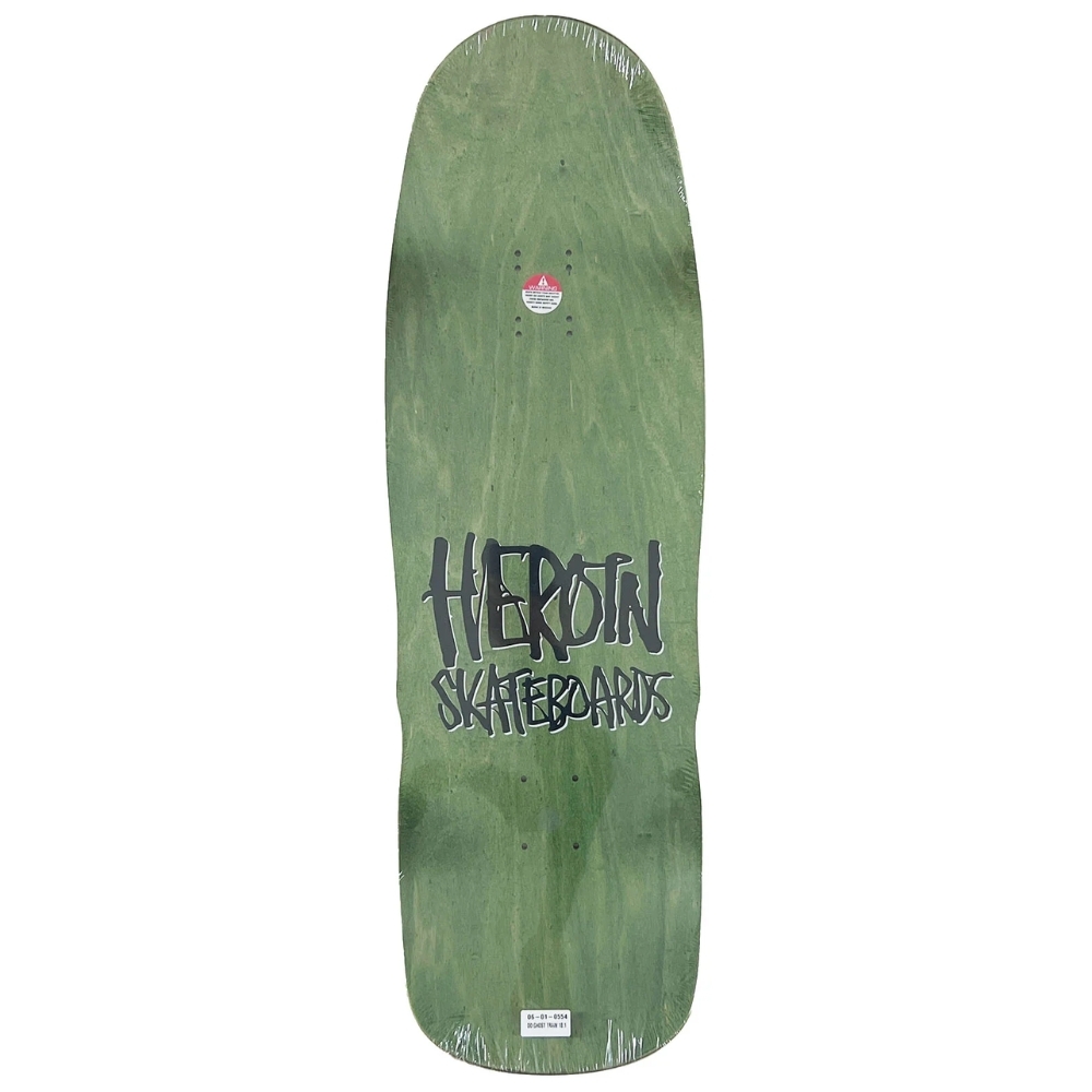 Heroin Dead Dave Ghost Train V2 10.1 Skateboard Deck