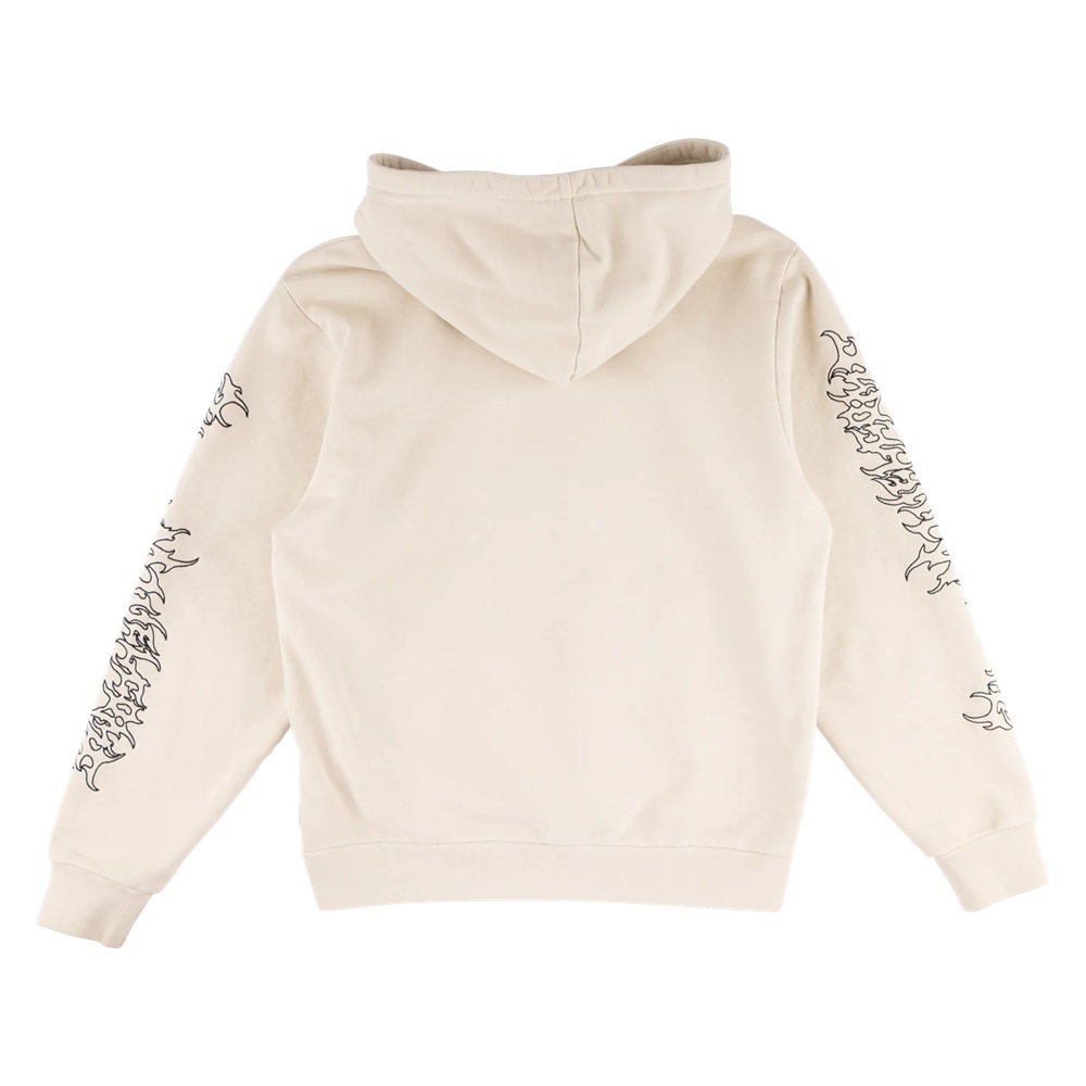 Welcome Skateboards Barb Sleeve Embroidered Bone Hoodie [Size: S]