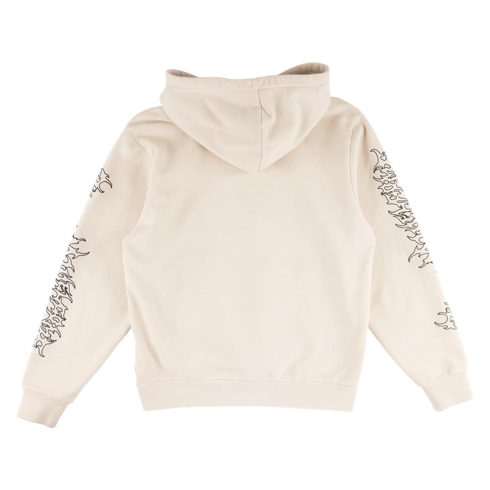 Welcome Skateboards Barb Sleeve Embroidered Bone Hoodie [Size: L]