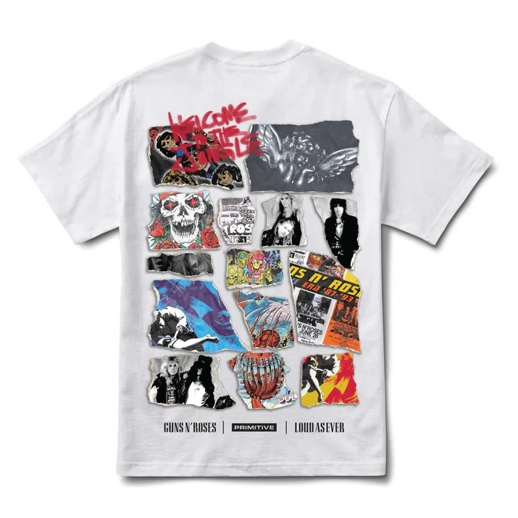 Primitive X Guns N Roses Sunset White T-Shirt [Size: M]