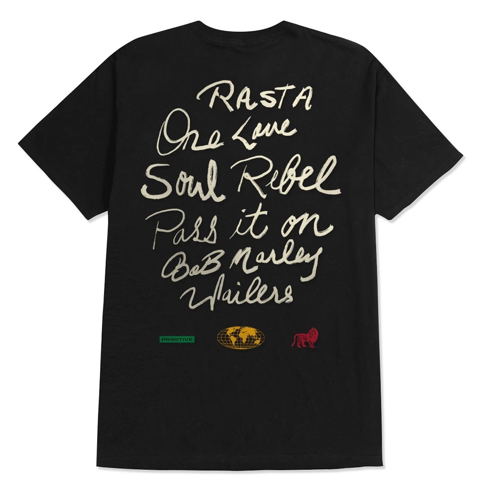 Primitive Bob Marley One Love Black T-Shirt [Size: L]