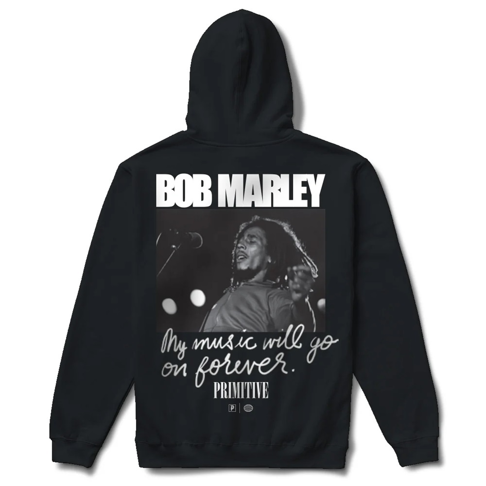 Primitive Bob Marley Forever Black Hoodie [Size: L]