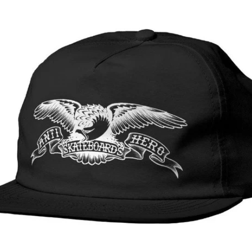 Anti Hero Basic Eagle Black White Adjustable Hat