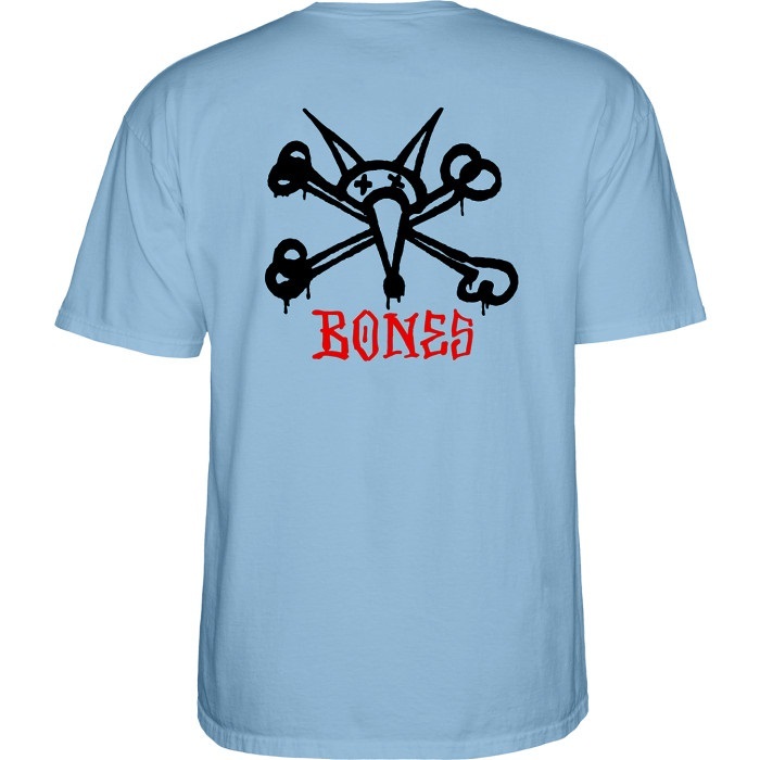 Powell Peralta Rat Bones Carolina Blue Youth T-Shirt [Size: Youth M]
