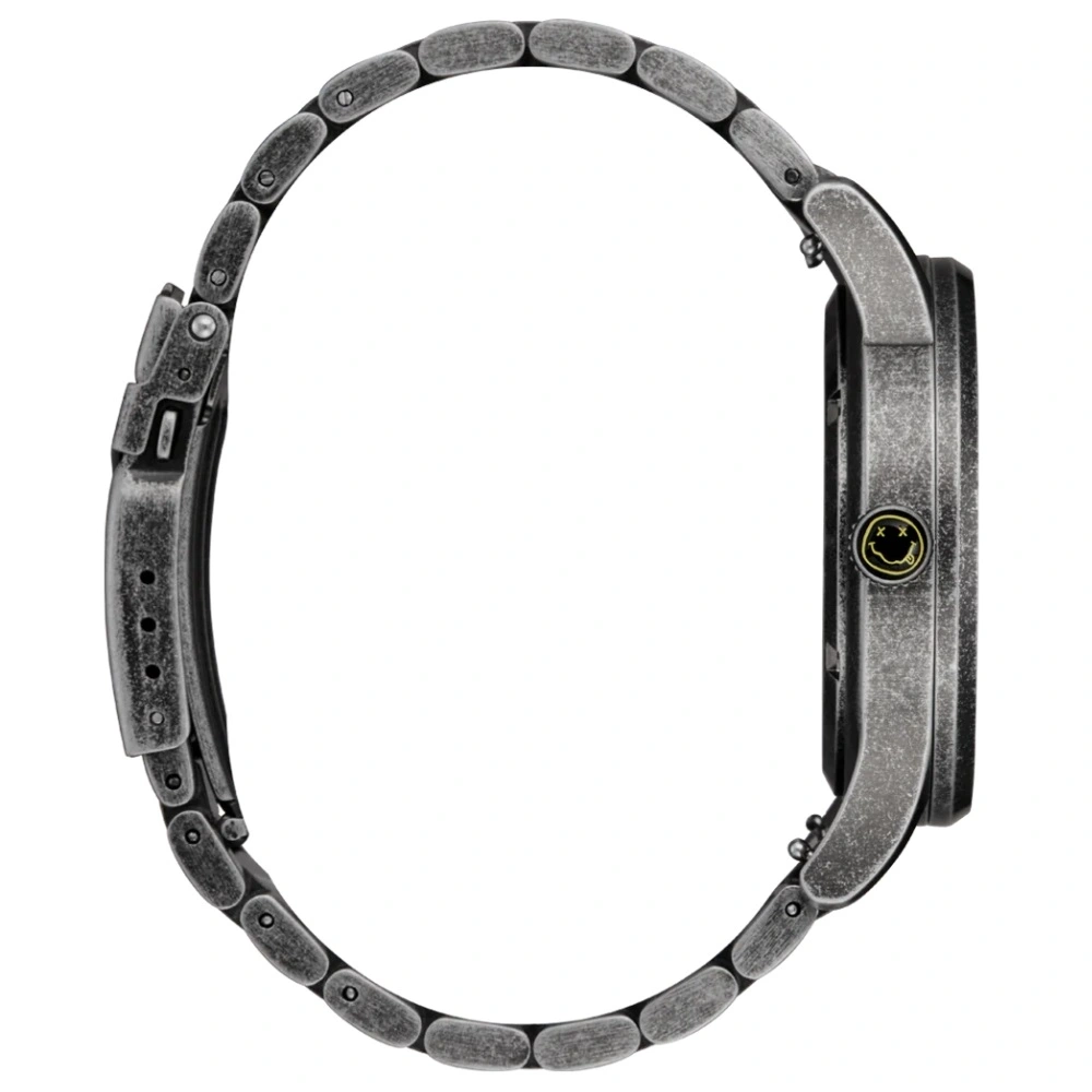 Nixon Nirvana Sentry Wobble Yellow Nirvana Smiley Watch