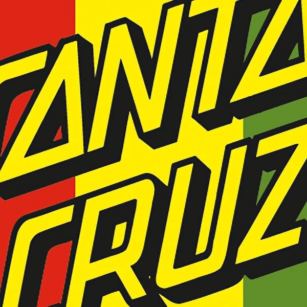 Santa Cruz Rasta Dot Red Green Yellow Sticker