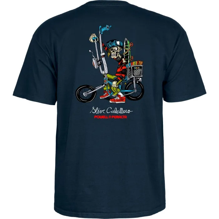 Powell Peralta Cab Chopper Navy T-Shirt [Size: M]