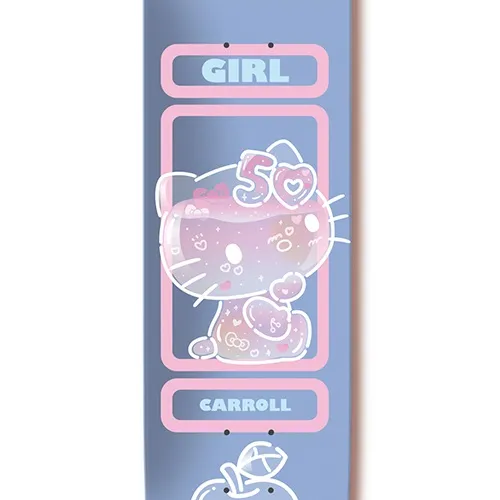 Girl X Hello Kitty 50 Mike Carroll 8.25 Skateboard Deck