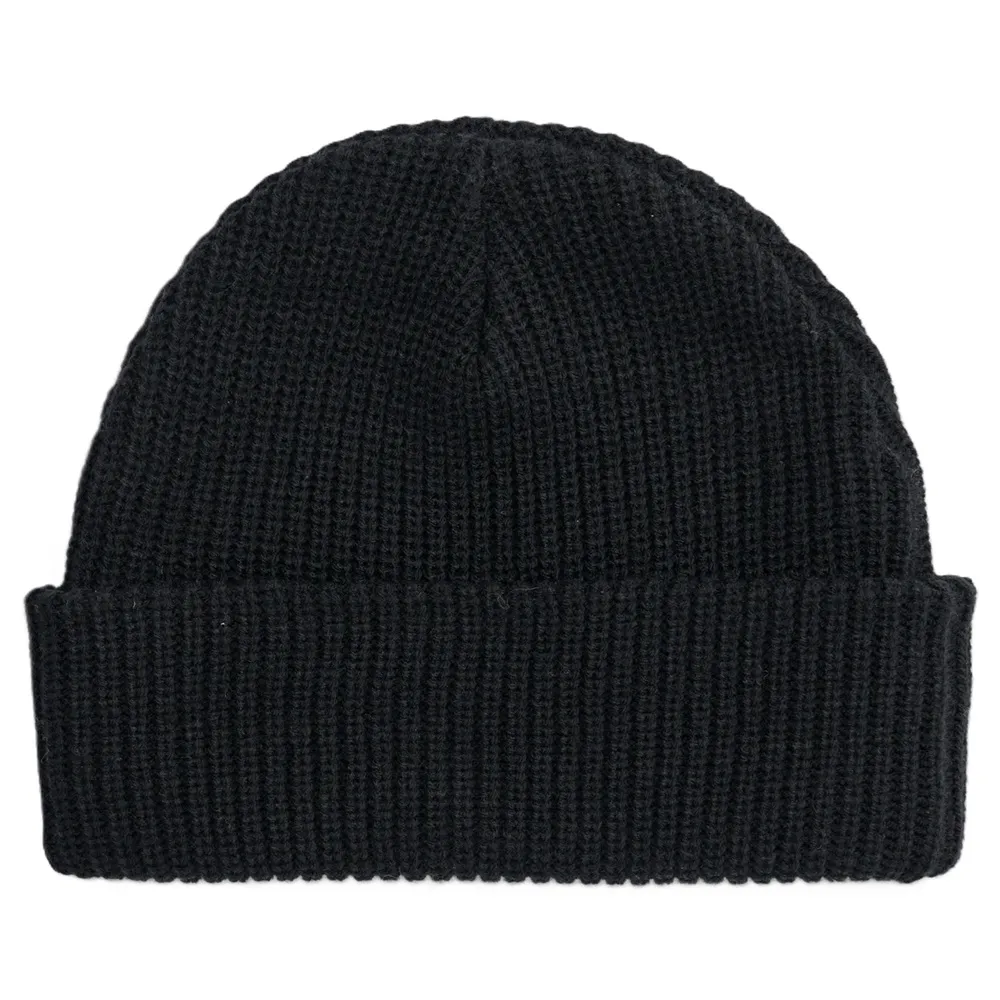 S/Double Shawn Script Mid Black Beanie