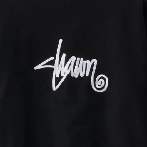 S-Double Shawn Script Black Crew Jumper