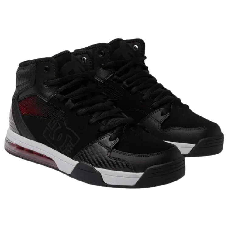 DC Versatile Hi Black Grey Red Mens Skate Shoes [Size: US 10]
