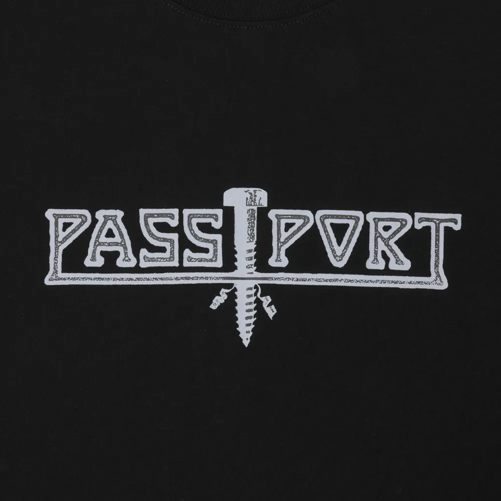 Passport Screwed Black T-shirt [Size: M]