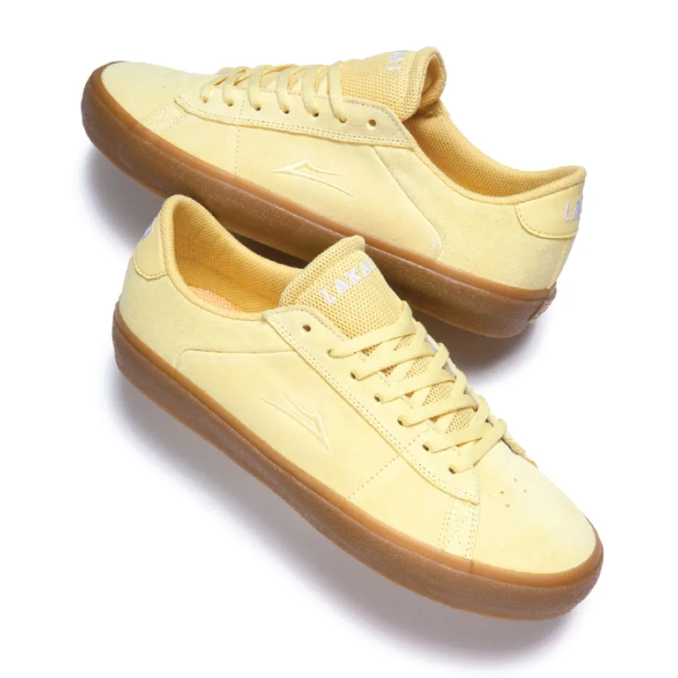 Lakai Newport Light Yellow Suede Mens Skate Shoes [Size: US 9]