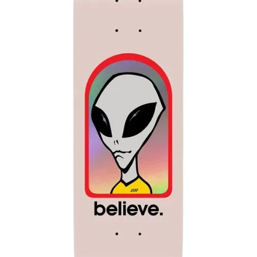 Alien Workshop Believe Hologram Pink 8.0 Skateboard Deck
