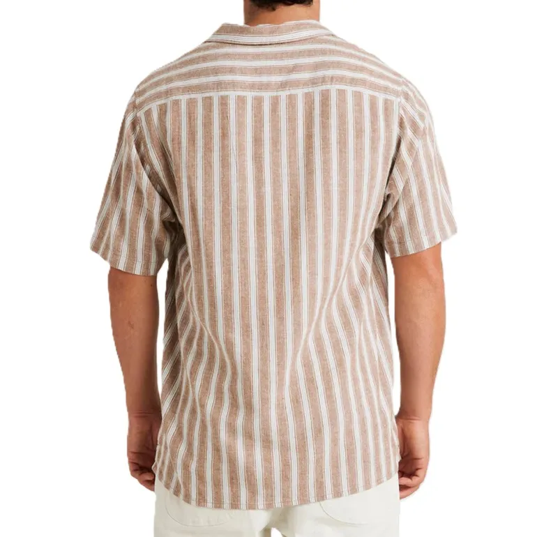 RVCA Beat Stripe Vintage Ermine Button Up Shirt
