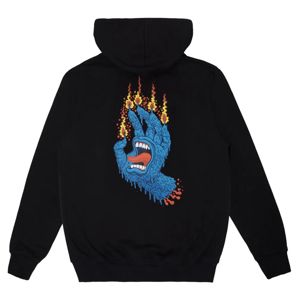 Santa Cruz Pace Ritual Hand Mono Strip Black Hoodie [Size: M]