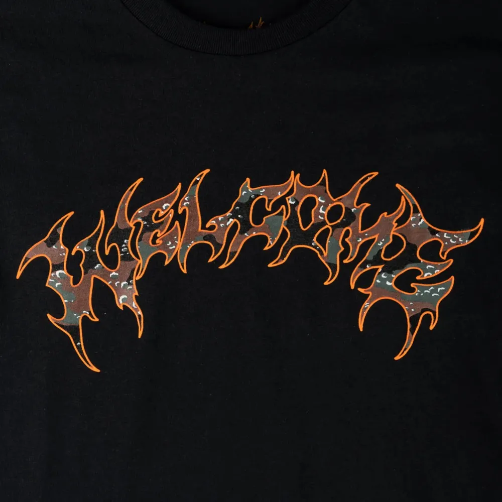Welcome Skateboards Barb Fill Black Camo T-Shirt [Size: L]