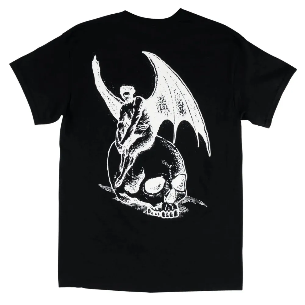 Welcome Skateboards Nephilim Black White T-Shirt [Size: L]