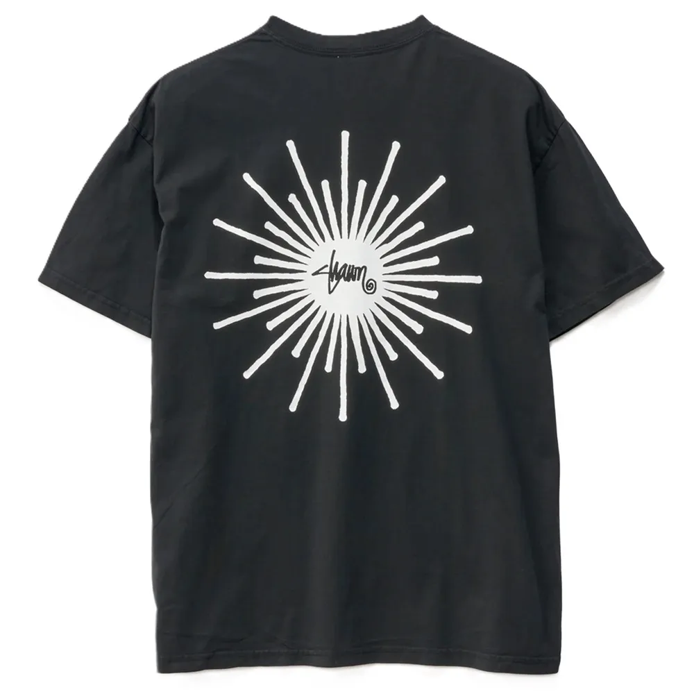 S/Double Sunburst Washed Black T-Shirt [Size: L]