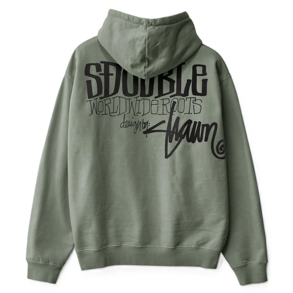 S/Double World Wide Roots Seagrass Hoodie [Size: M]