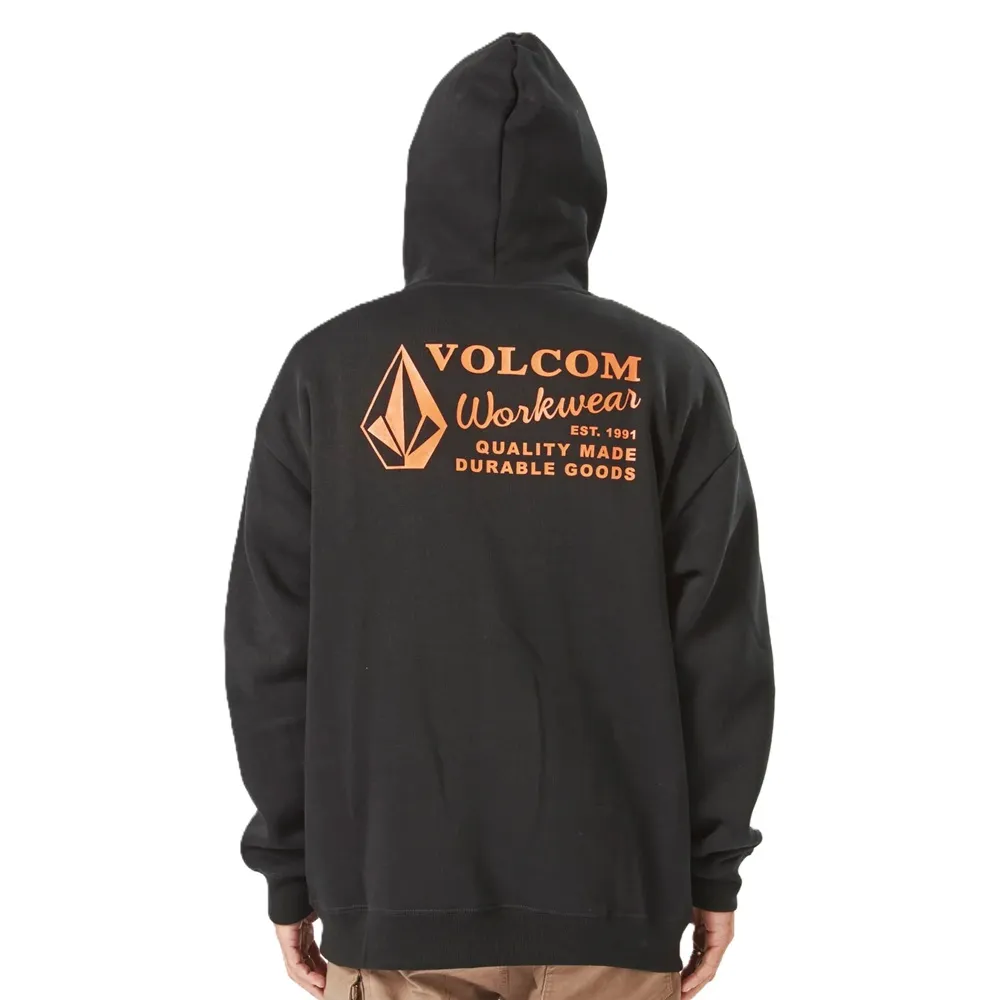Volcom Workwear Fleece Black Hoodie [Size: M]