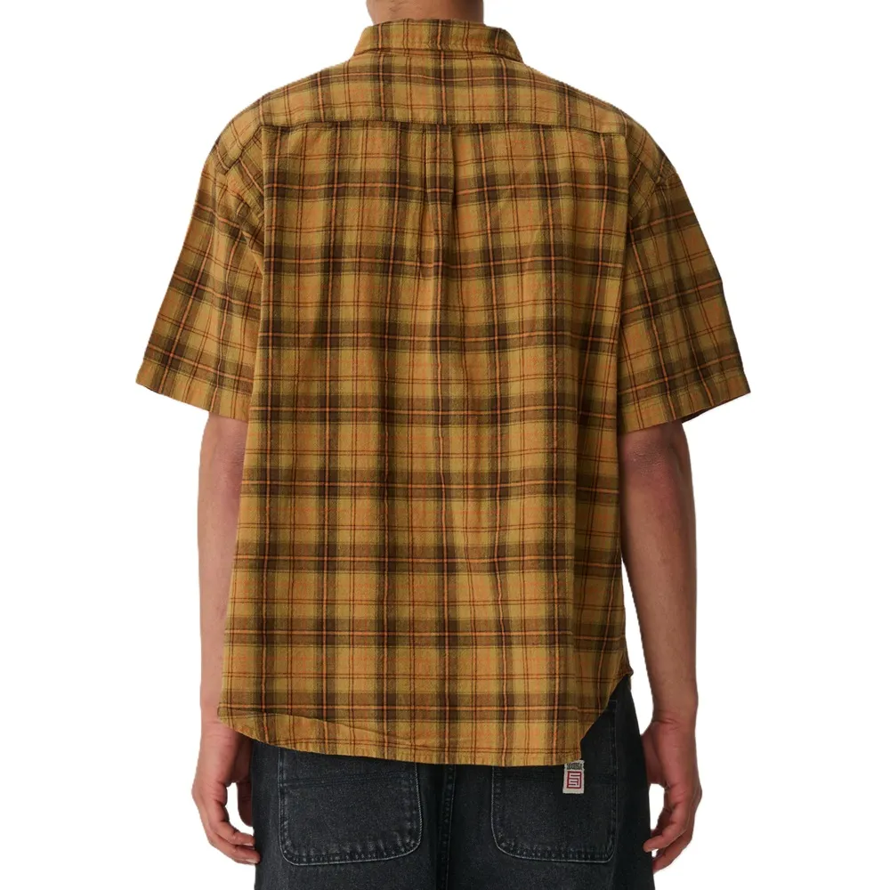 S-Double South Plaid Classic Spiced Button Up Shirt