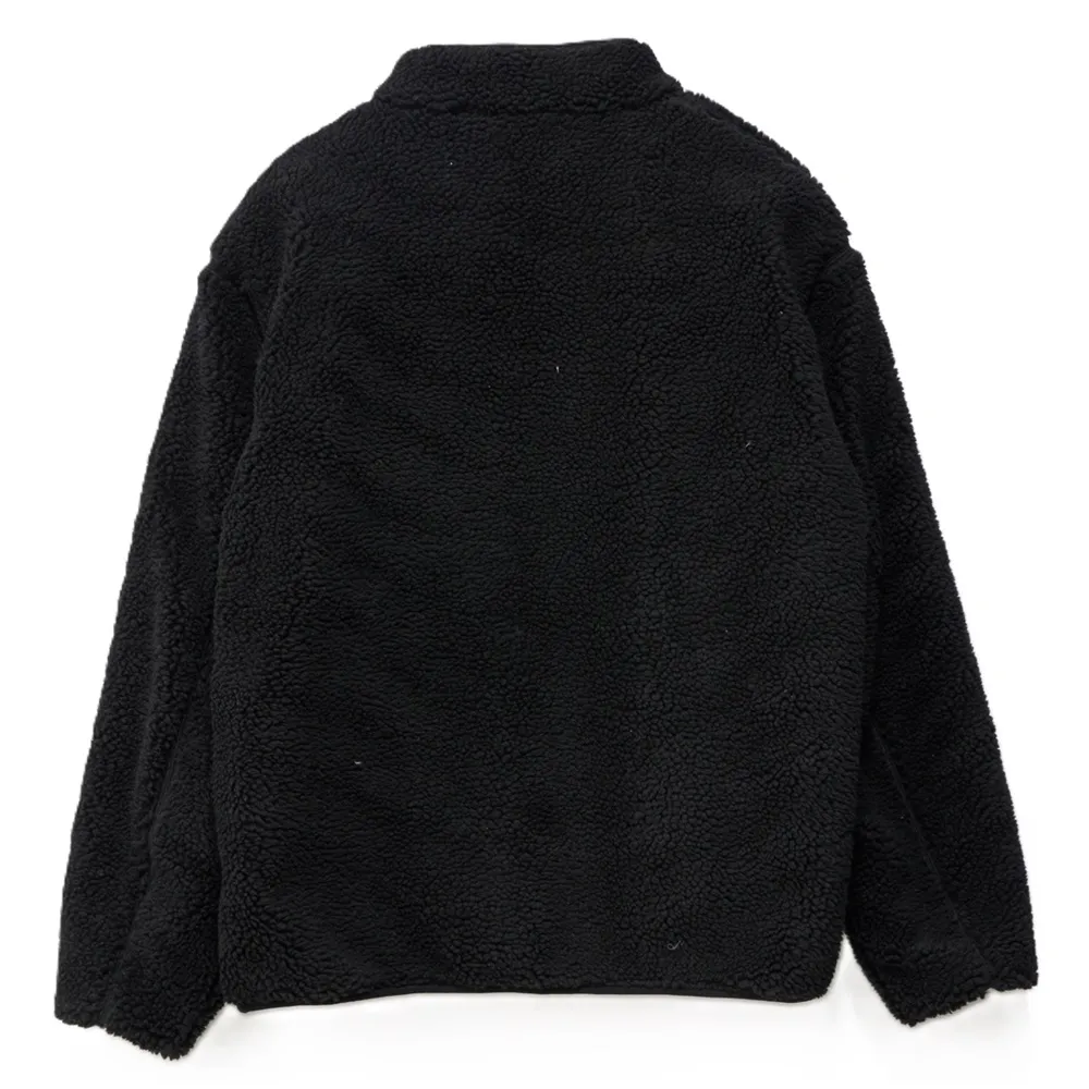 S/Double High Pile Black Jacket [Size: M]
