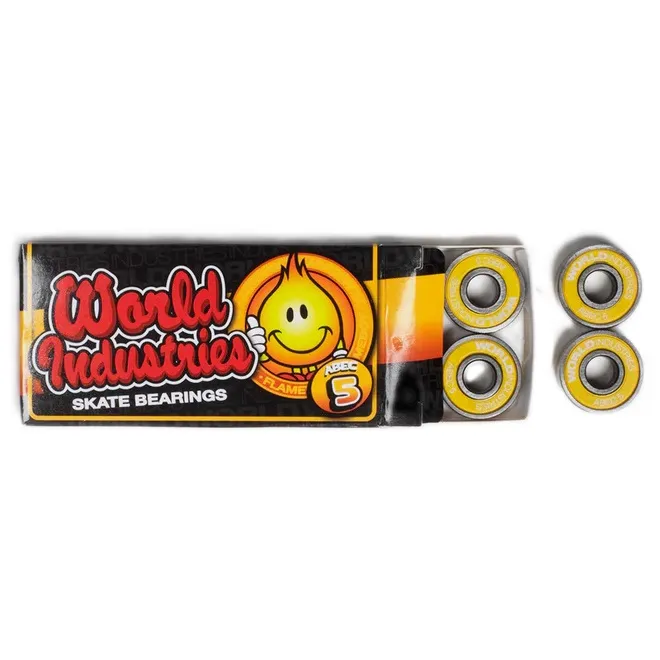 World Industries Flameboy Thumbs Up Abec 5 Skateboard Bearings