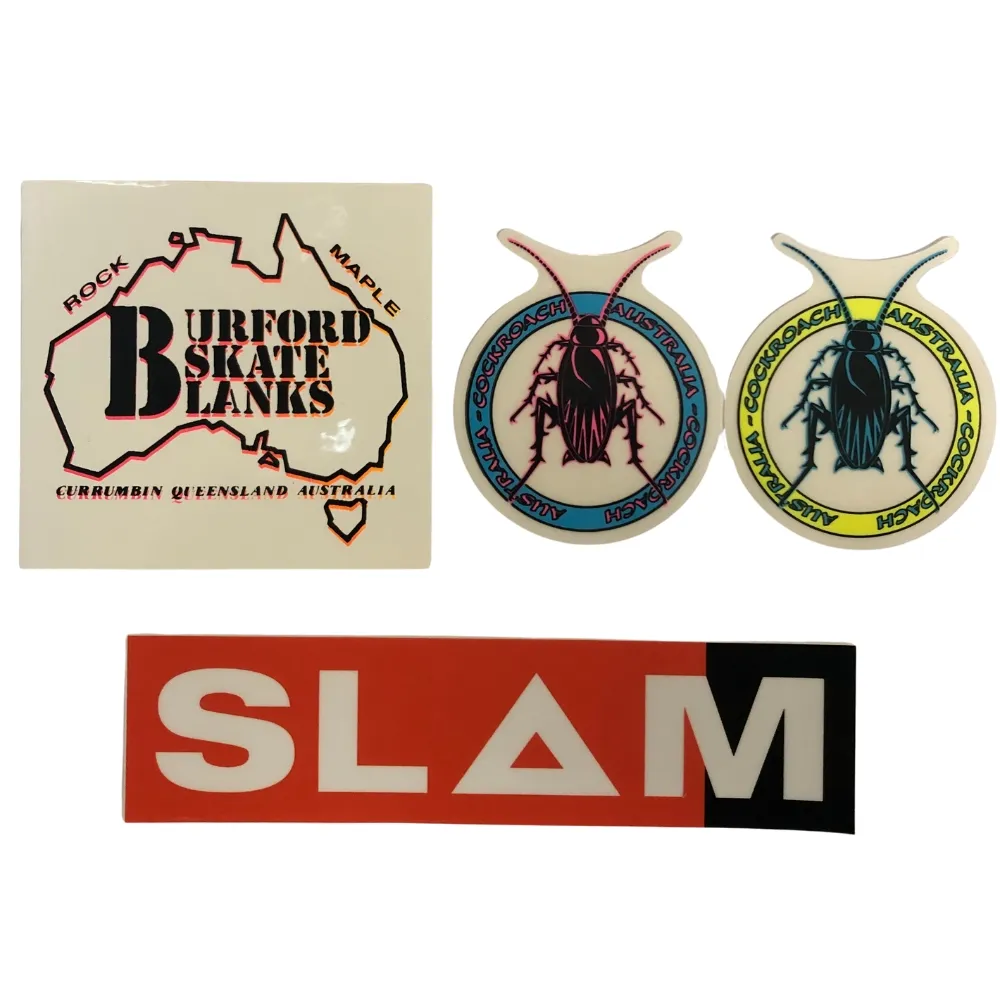 Cockroach X Burford 4 Sticker Pack