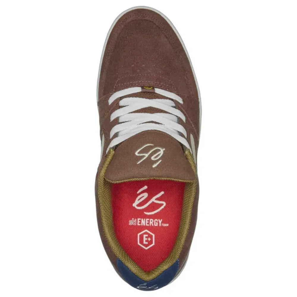Es Accel Slim Brown Tan Blue Mens Skate Shoes [Size: US 9]